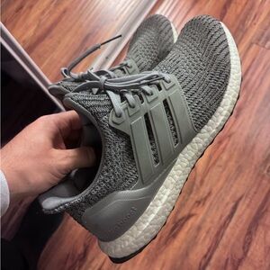Adidas Men's Gray Ultraboost Athletic Shoes